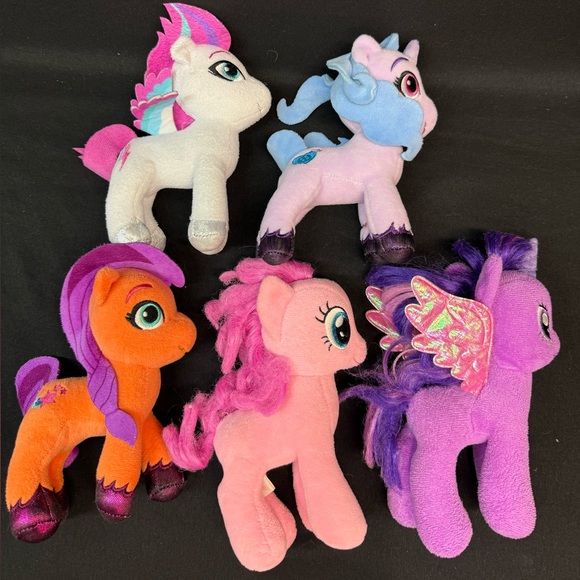 My Little Pony Plush Lot of 5 Hasbro Stuffed Toys 6” Characters Bundle - Picture 5 of 6